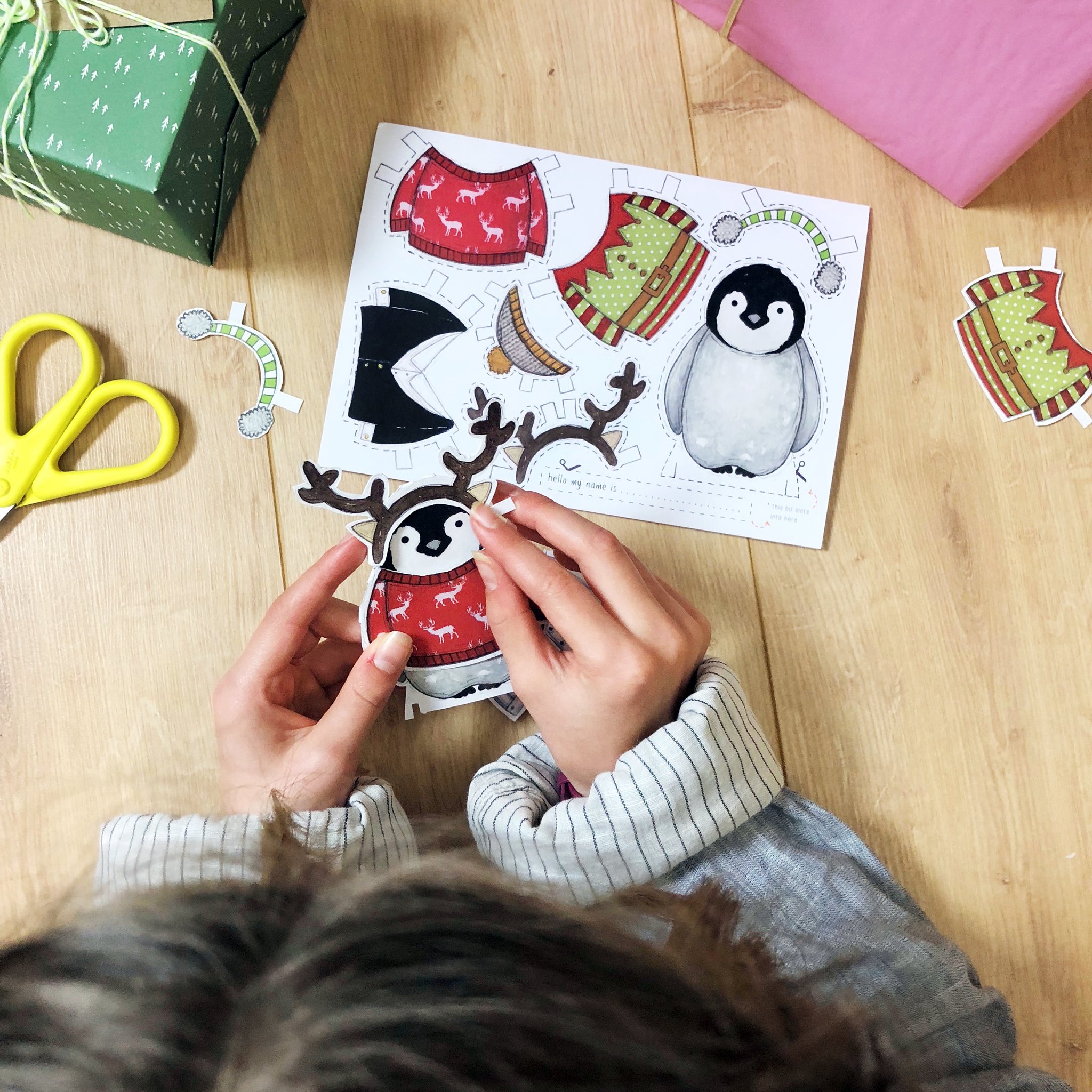 Penguin christmas dress deals