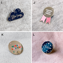 A Letterbox Of Positive Pin Badges