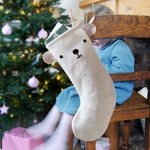Dress Up Animal Felt Christmas Stocking - Clara and Macy