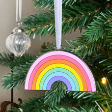 SECONDS / Pastel Rainbow Enamel Christmas Tree Decoration