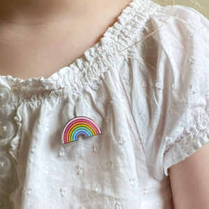 Pastel Rainbow Enamel Pin Badge