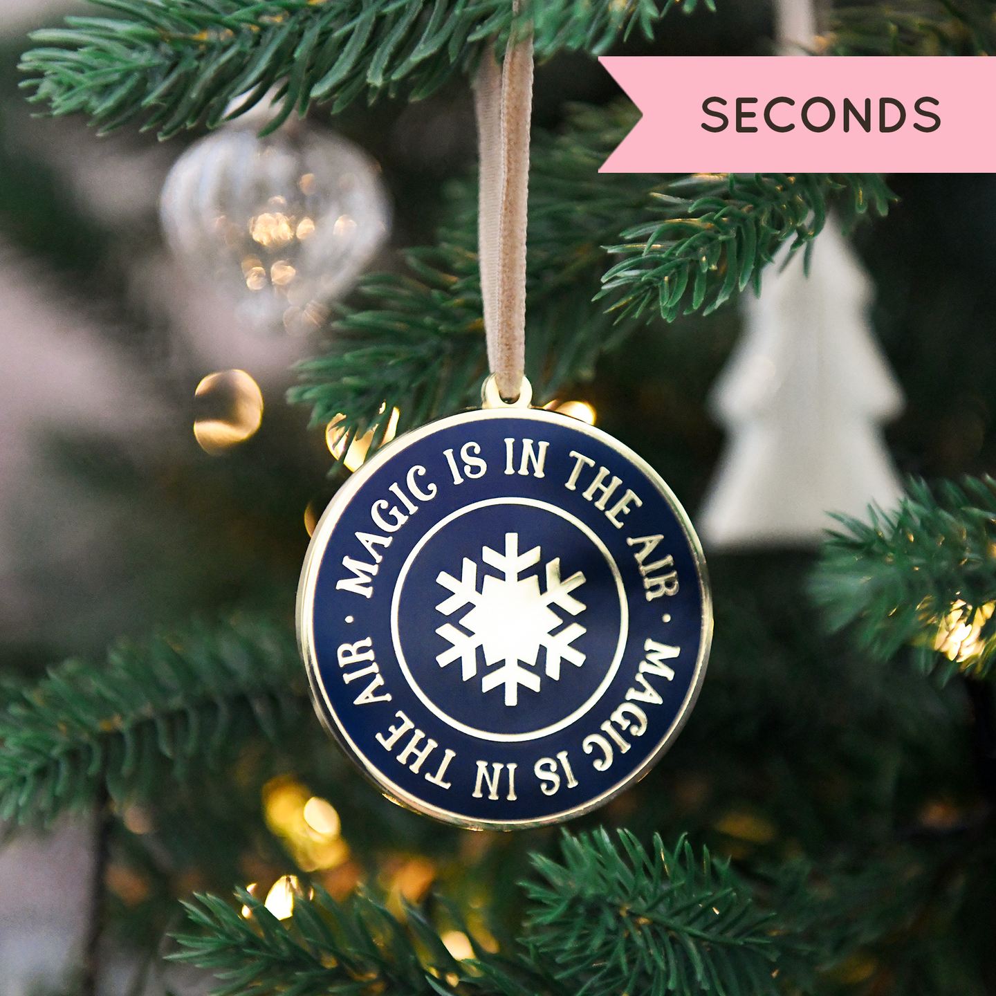 SECONDS / Magic Is In The Air Enamel Christmas Tree Decoration