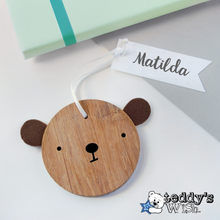 Personalised 'Teddy's Wish' Bear Christmas Decoration