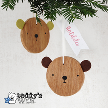 Personalised 'Teddy's Wish' Bear Christmas Decoration