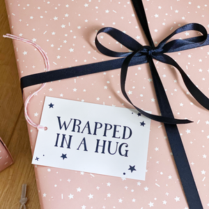 Wrapped In A Hug Pink Wrapping Paper Set