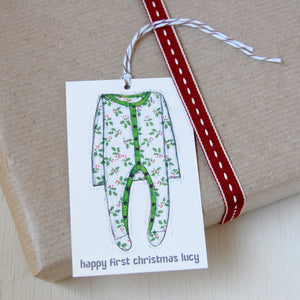 Personalised First Christmas Gift Tag - Clara and Macy