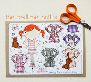Dress Up Clara Paper Doll Deluxe Set - Clara and Macy
