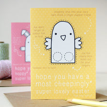 Chick Finger Puppet Easter Card - Clara and Macy