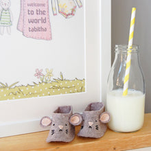 Personalised Welcome To The World New Baby Print / Pinks And Yellows - Clara and Macy