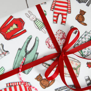 Baby's First Christmas Wrapping Paper Set - Clara and Macy