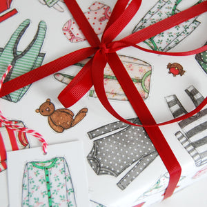 Baby's First Christmas Wrapping Paper Set - Clara and Macy