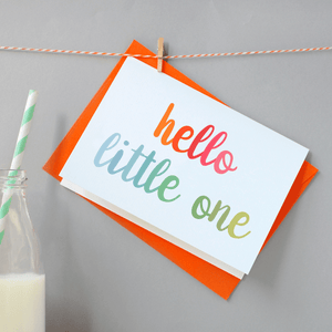 Hello Little One Card - Clara and Macy