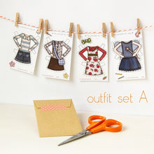 Clara Paper Doll Winter Outfits - Clara and Macy