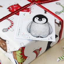 Dress Up A Penguin Interactive Wrapping Paper - Clara and Macy