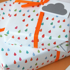 Raindrop Wrapping Paper Set - Clara and Macy