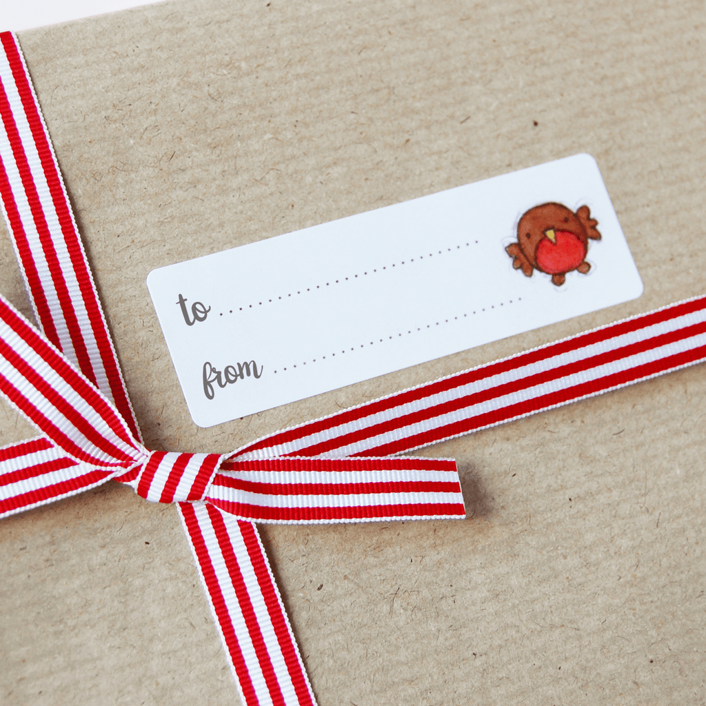 Robin and Snowflake Gift Labels – Clara and Macy