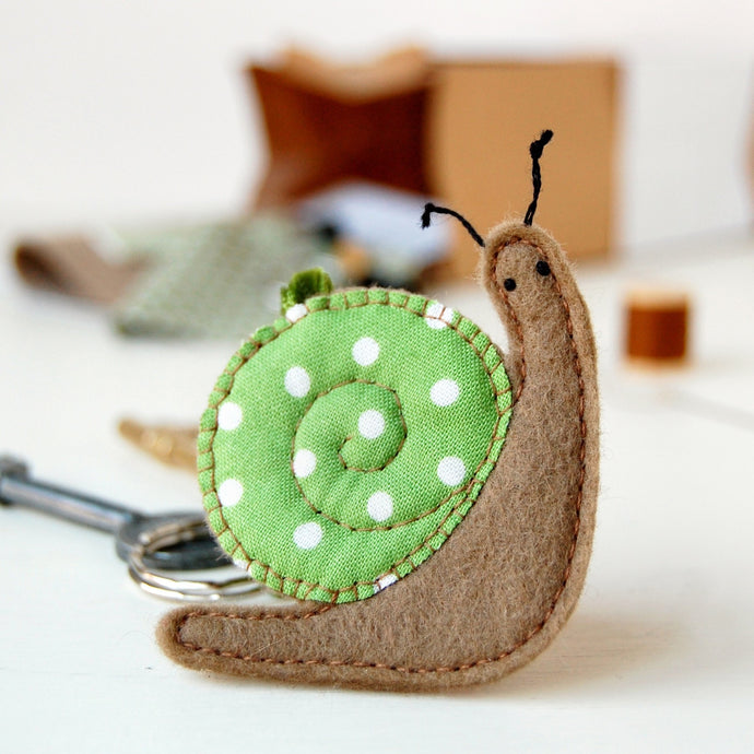 Make Your Own Snail Keyring Craft Kit - Clara and Macy