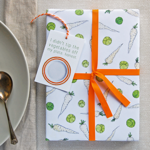 Sprouts And Parsnips Wrapping Paper Set - Clara and Macy